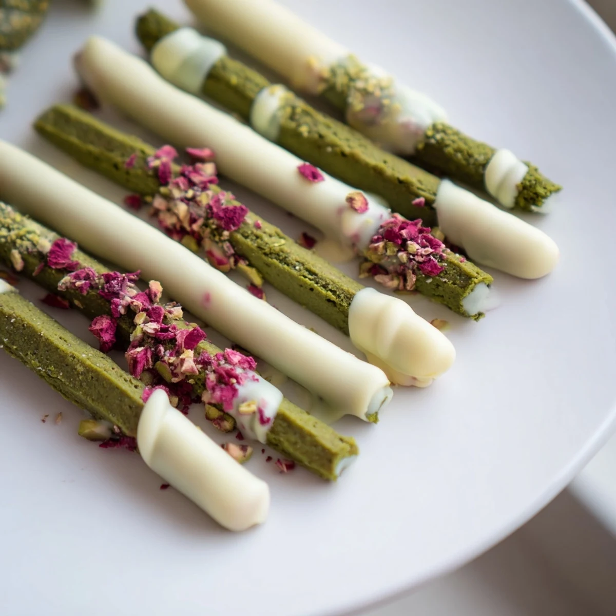 Charcuterie Board Matcha Cookie Sticks