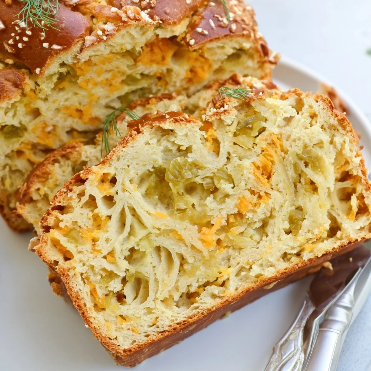 Dill Pickle Cheddar Pretzel Loaf