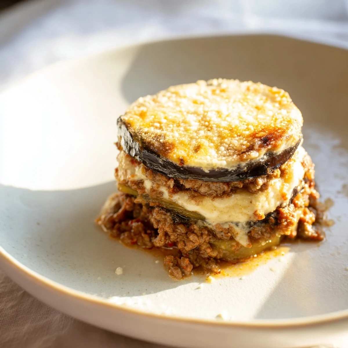 Moussaka Beef Eggplant Layers