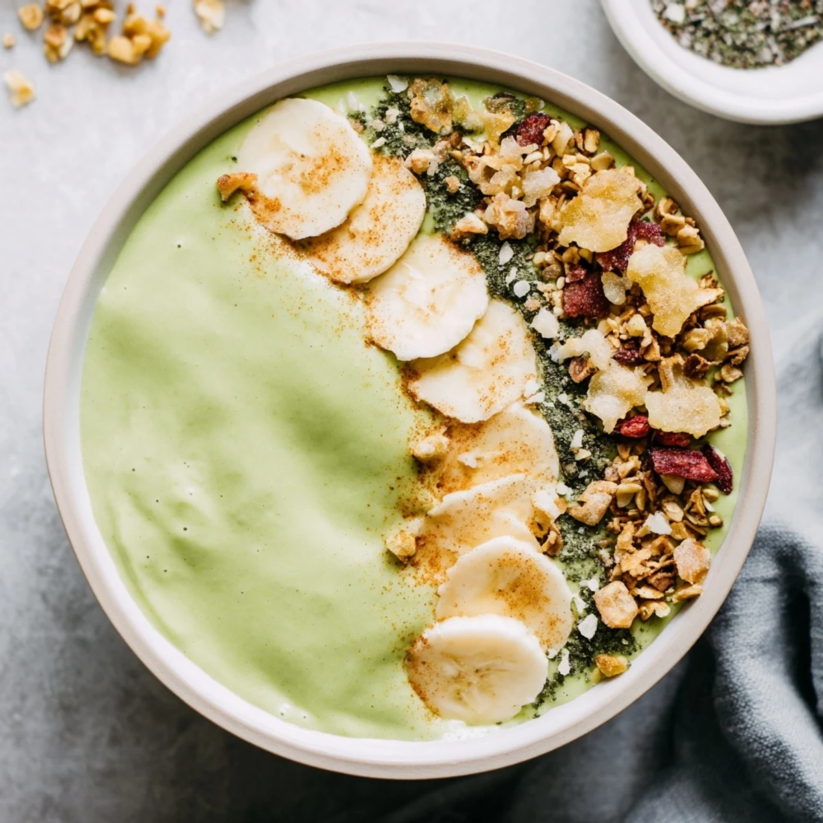 Gingerbread Matcha Breakfast Bowl