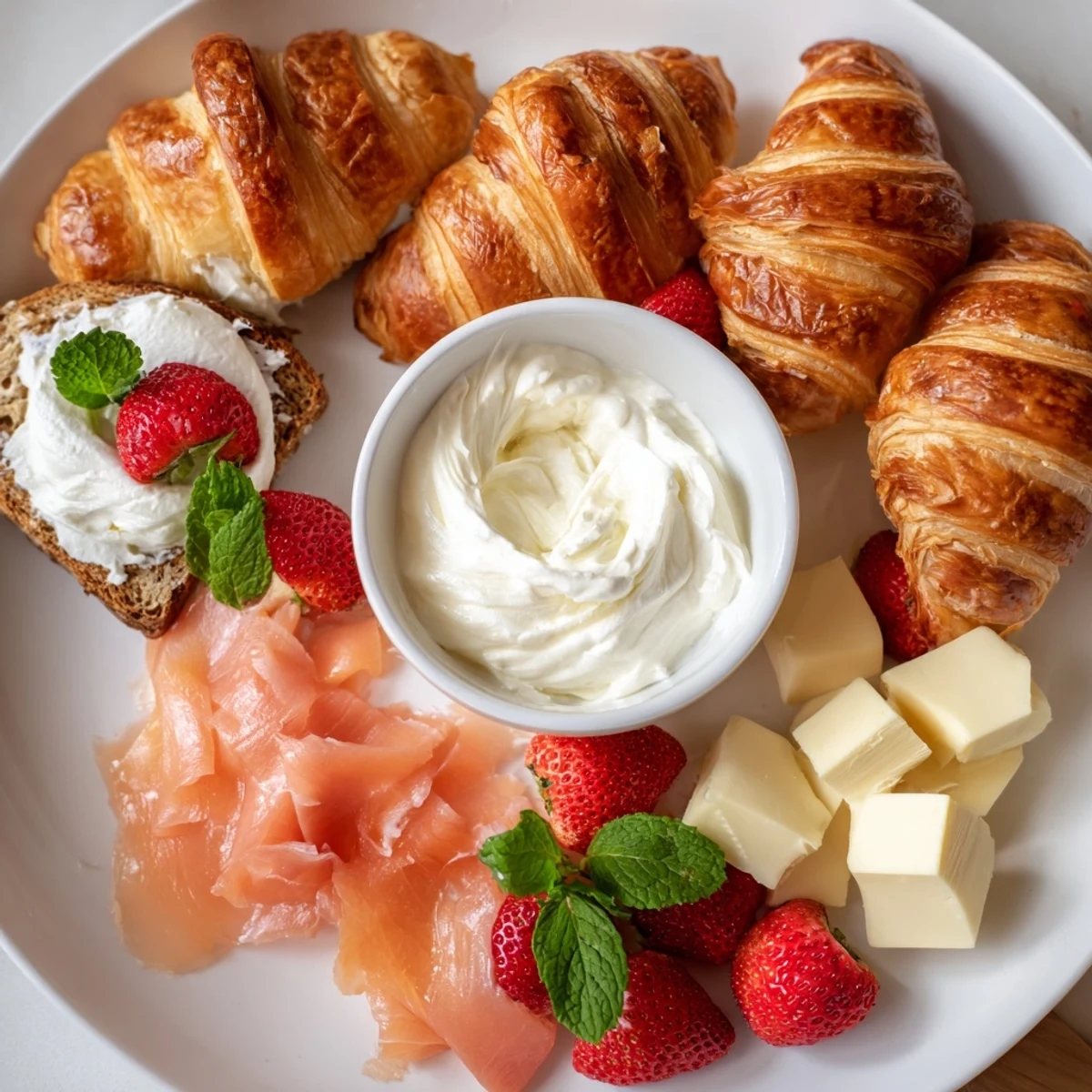 Delectable Gift Box Brunch Board featuring a vibrant array of sweet and savory brunch elements ready to share.