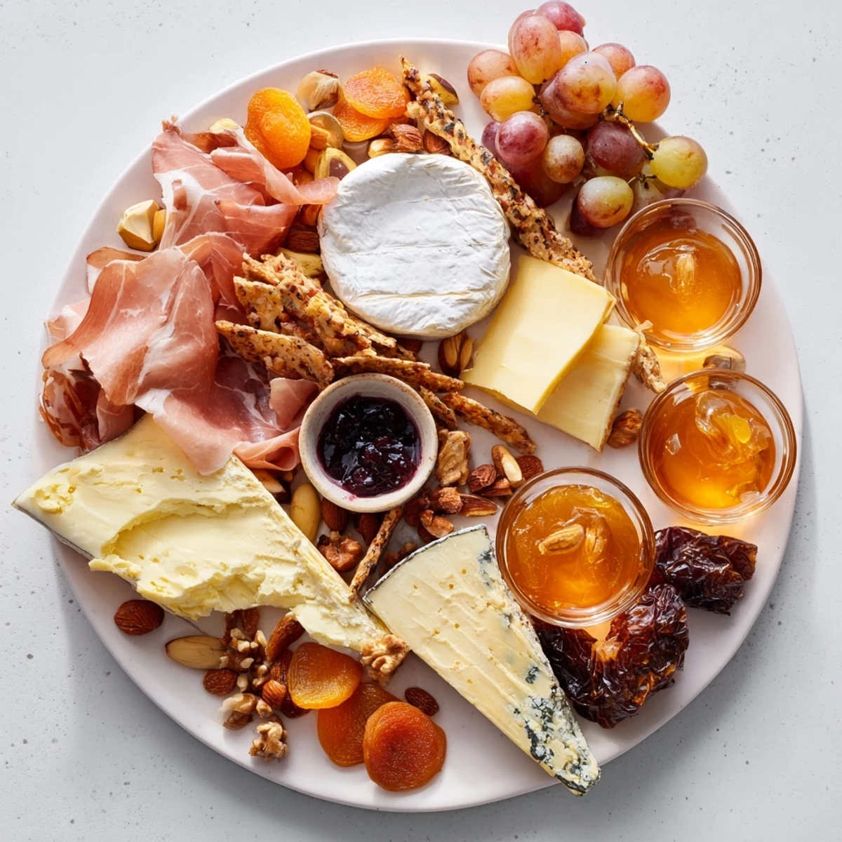 A stunning arrangement of a Plateau des Rois Mages Gourmand, perfect for holiday entertaining, ready to serve immediately.