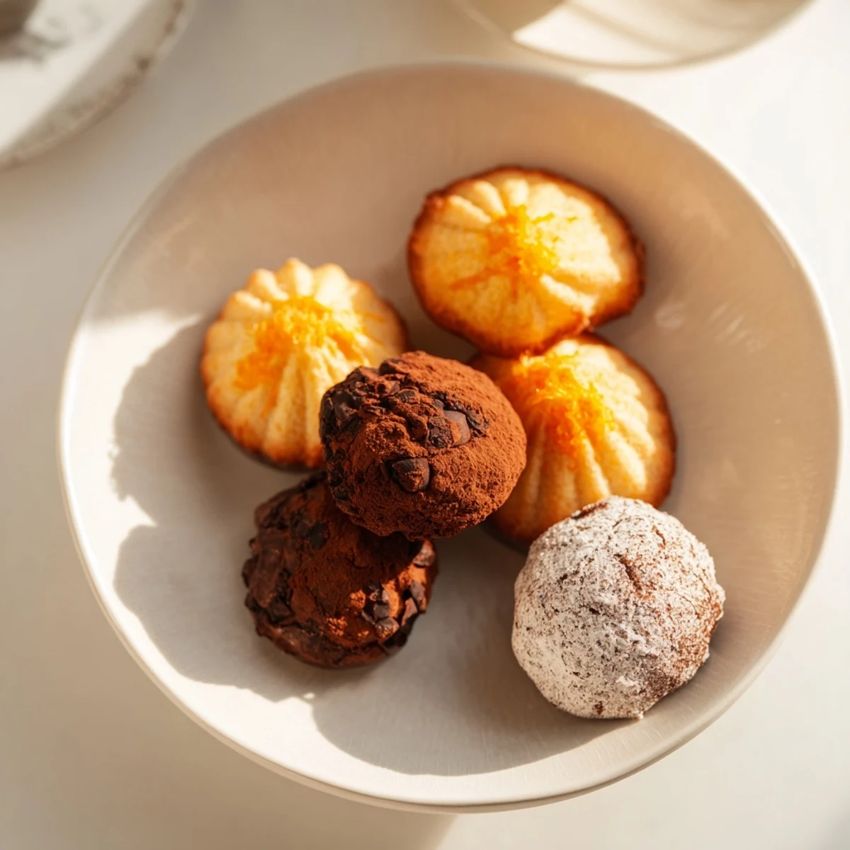 A glamorous platter of Mignardises Bonne Année 2026, offering diverse French desserts for the New Year.