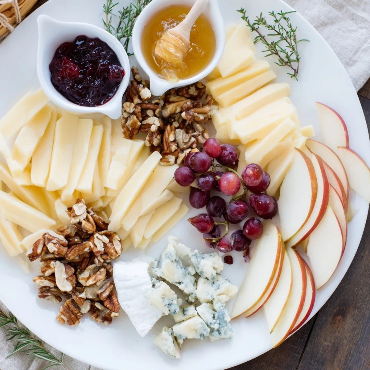 Winter Cabin Cheese Display