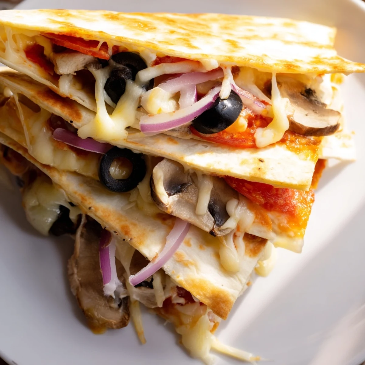 Cheesy Tortilla Pizza Wrap