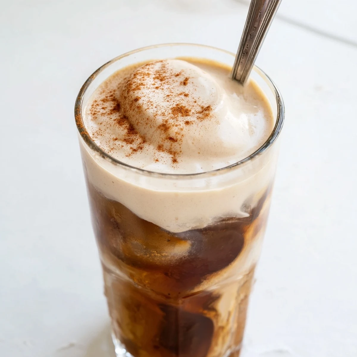 Creamy Proffee Power Blend, a chilled iced latte, is ready to fuel your busy mornings.