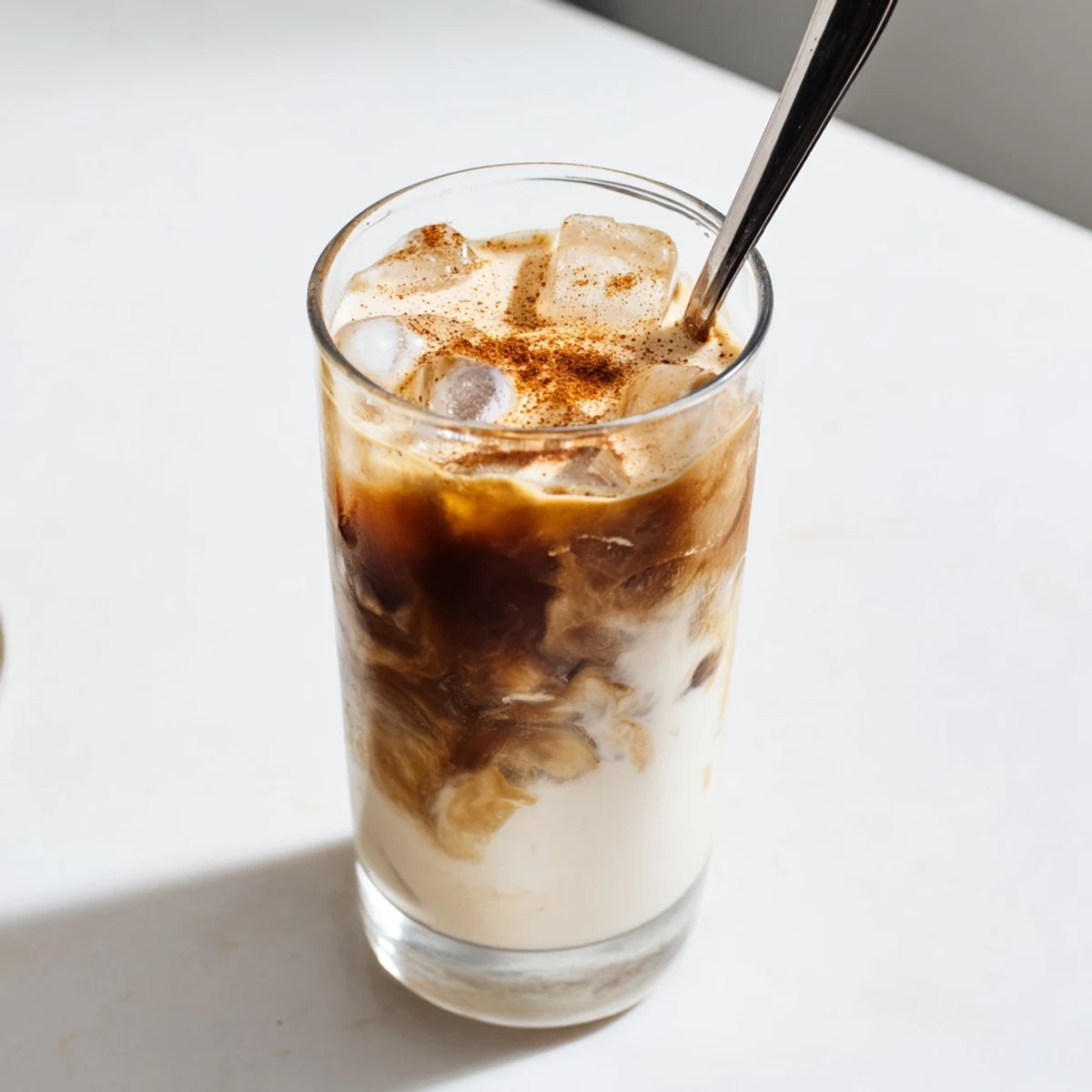 Enjoy a refreshing glass of Proffee Power Blend boasting creamy, blended cold brew and protein shake.