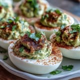 Guacamole Stuffed Deviled Eggs