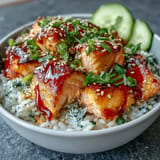 Spicy Mayo Salmon Rice Bowl