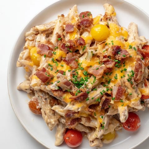 Bacon Cheeseburger Pasta Bake