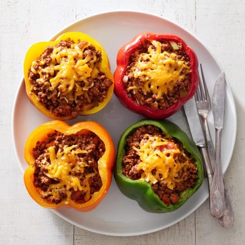 Sloppy Joe Stuffed Peppers