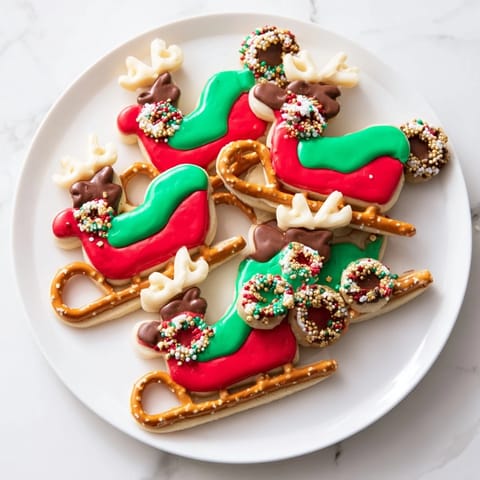 Santas Sleigh Cookie Display