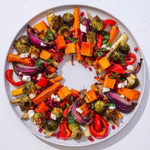 Festive Vegetable Christmas Wreath