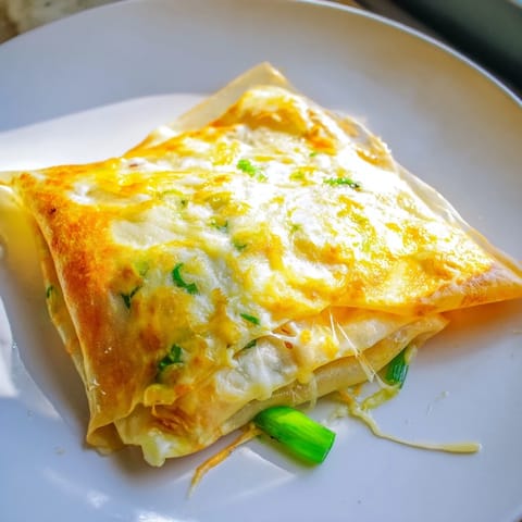 Rice Paper Egg Cheese Fold