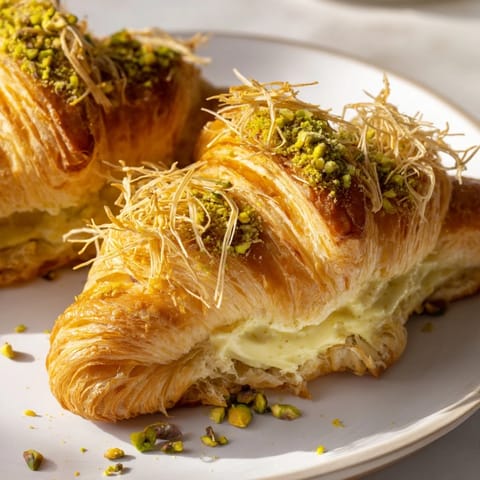 Pistachio Cream Croissants