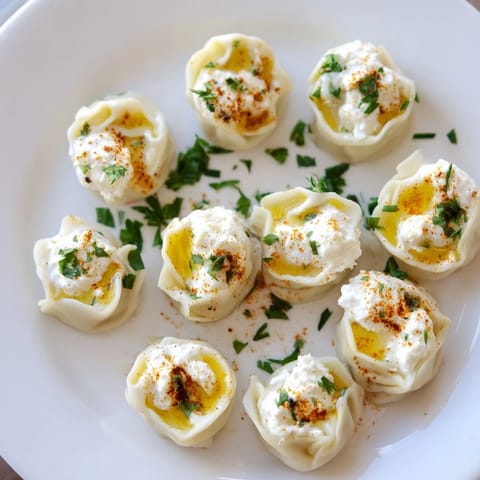 Turkish Cheesy Bite-Sized Dumplings