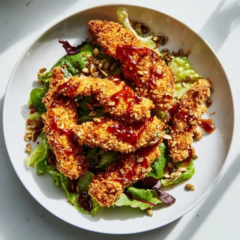 Crispy Hot Honey Chicken Salad