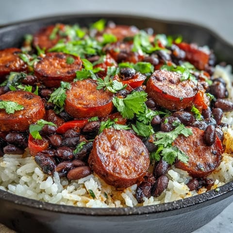 Black Beans Sausage Rice