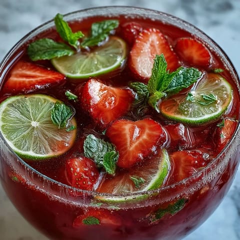Strawberry Daiquiri Punch Bowl
