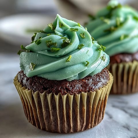 St Pattys Green Velvet Cupcakes