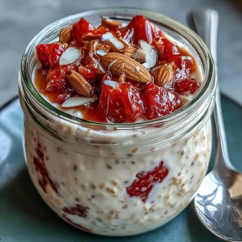 Strawberry Vanilla Overnight Oats