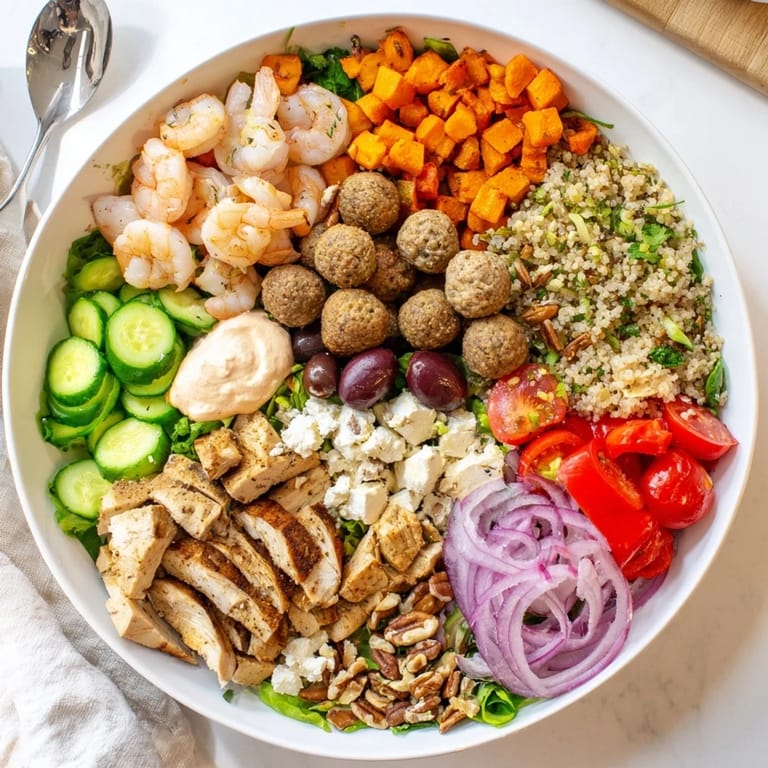 Guests enjoying vibrant bowls packed with fresh ingredients for interactive plated meals.