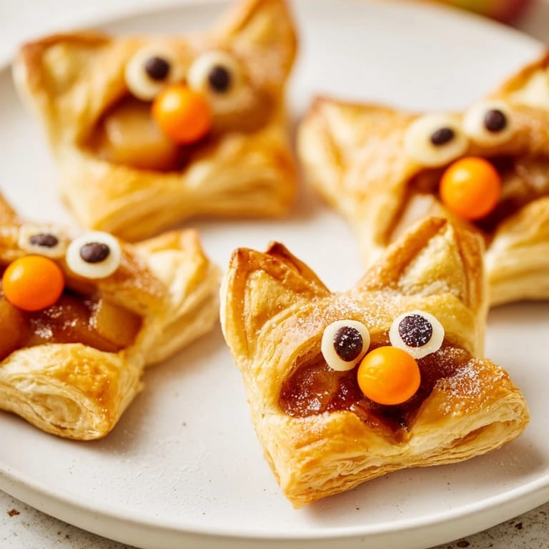 Enjoy these sweet, flaky Autumn Harvest Fox-Shaped Bites; Imagine the spiced apple filling bursting with flavor.