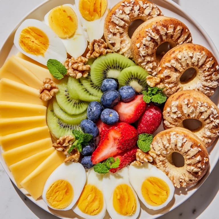 Enjoy this appealing Good Morning Sun Breakfast Board, a delicious and easy way to serve a complete breakfast.