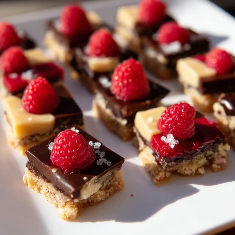 Enjoy this Checkerboard Terrace: Indulge in a beautiful checkerboard pattern with diverse flavor and texture squares.