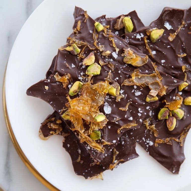 Delicious, easy Kataifi Chocolate Crunch Bark recipe, featuring rich chocolate and delightful crunch.