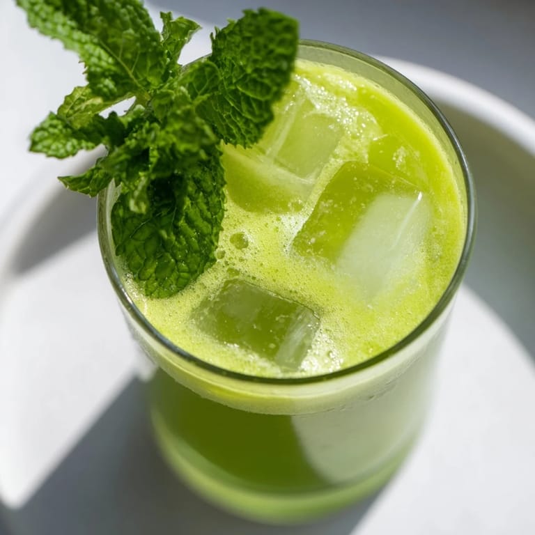 Vibrant Celery Ginger Lemon Juice in a clear glass pitcher, ready to pour over ice for a nourishing drink.